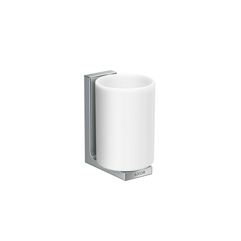 Universal Rectangular Toothbrush Holder, Chrome