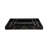 Terrera Serving Tray Set Resin/Wood/Metal Geometric Gold Detailing 24" Wide Black/Gold Finish Home/Office Use Set of 3