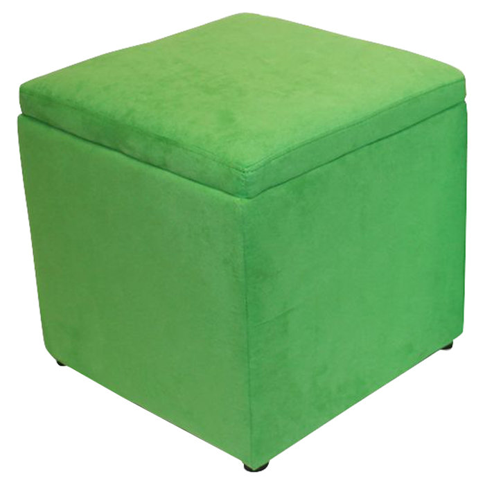 Repose-pieds avec rangement Binx, Vert