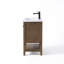 Meuble-lavabo simple 24 po avec plateau en céramique Chazden-444019685-461940886-461949847