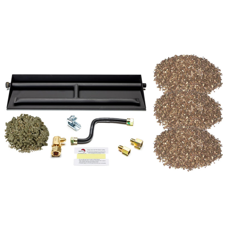 12'' Steel Fire Pit Accessory, 16" H x 24.25" W x 12" D