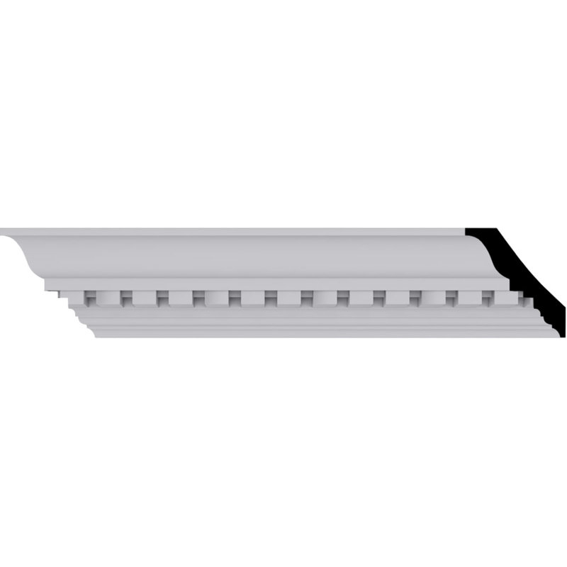 Dentil 3'' H x 96.13'' W x 2.75'' D Urethane Crown