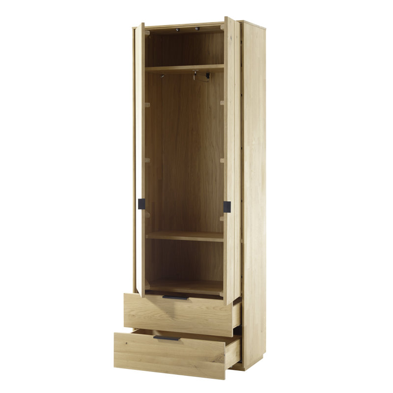 Skyline 2 Door Solid Wood Wardrobe