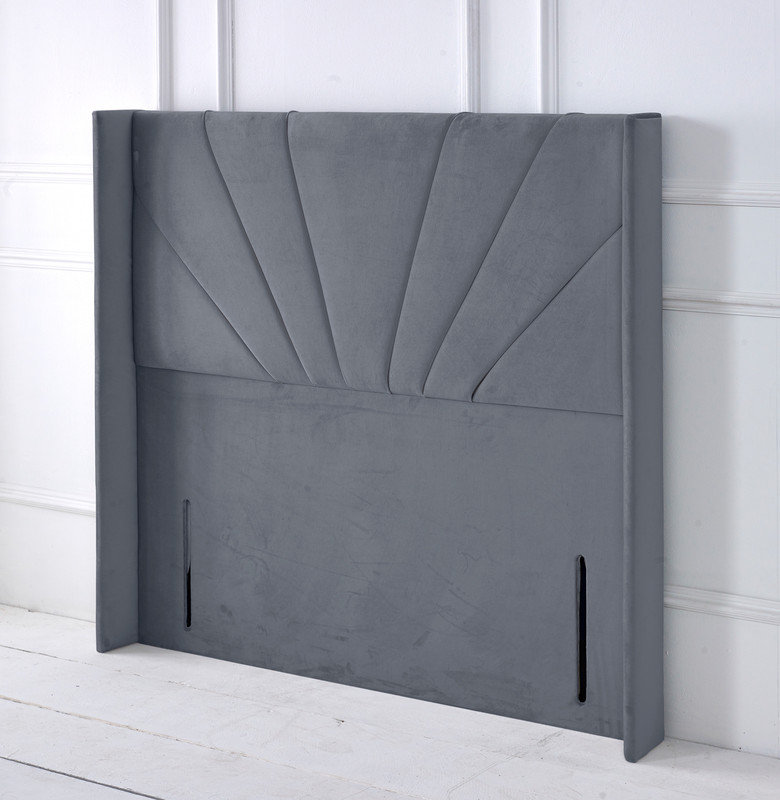 Upholstered Headboard, Single (3'), Grey