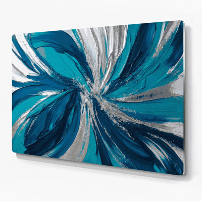 Lyrical Abstraction 12 Green Metal Wall Art