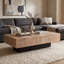 Table basse à piédestal en bois massif Camari-367320316
