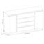 Canizales 4 Drawer 165.4 Cm Wide Combi Chest-1971049984