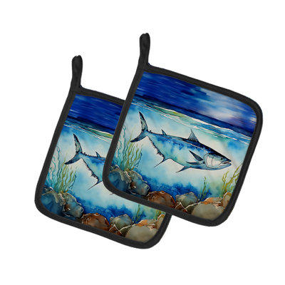 Caroline's Treasures Nautical Collection Polyester Potholder Set