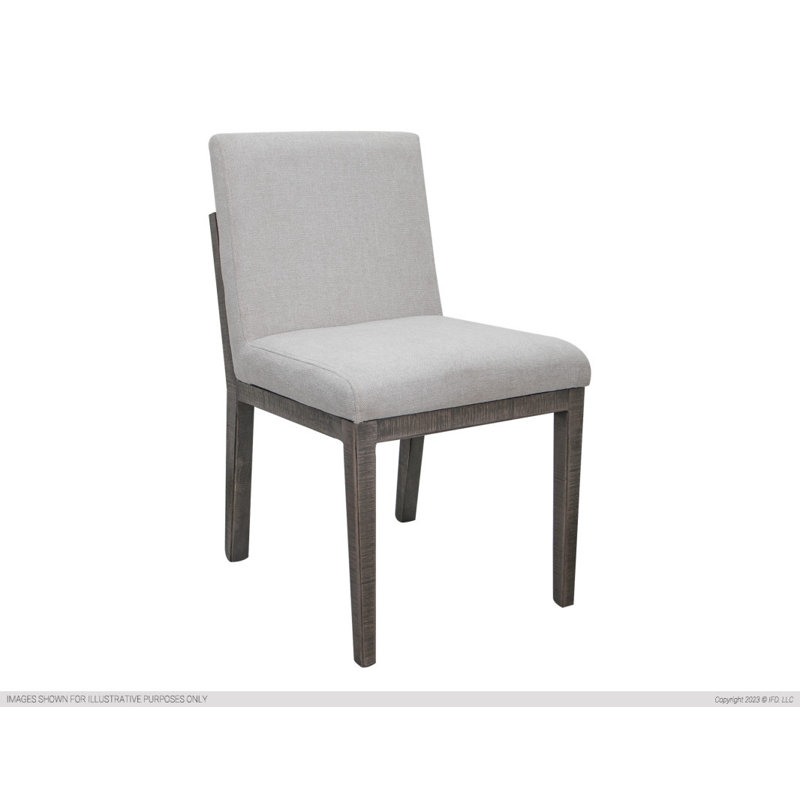 Upholstered Accent Chair, Ivory Polyester, Brown