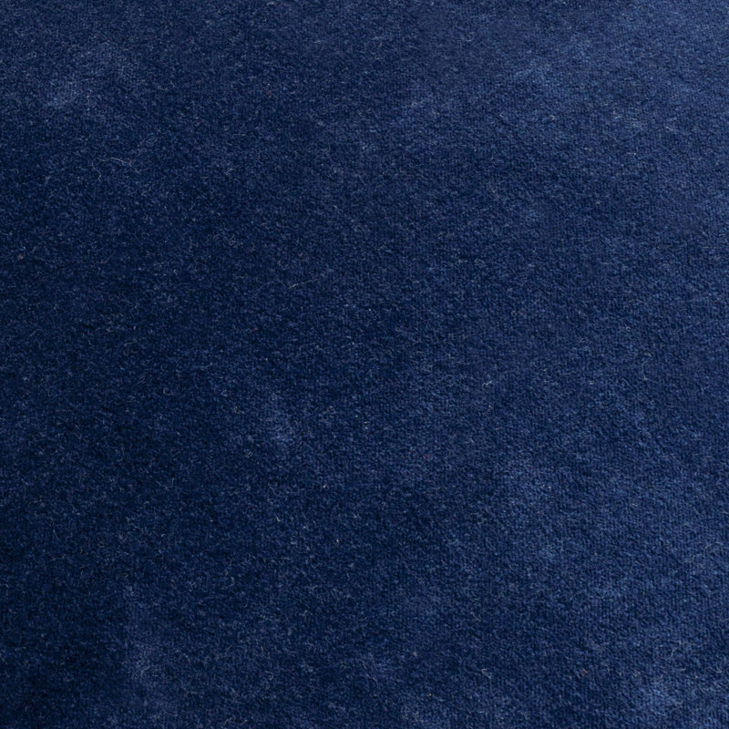 Coussin décoratif à bords festonnés Collier, H 18 po x l 18 po, Bleu, polyester