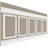 Ashford Square Panel Traditional Wainscot Paneling Kit-90470894