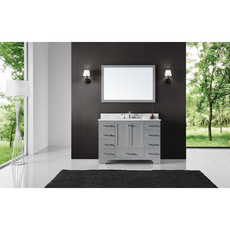 Ensemble de meuble-lavabo simple 48 po Cassel, Gris taupe