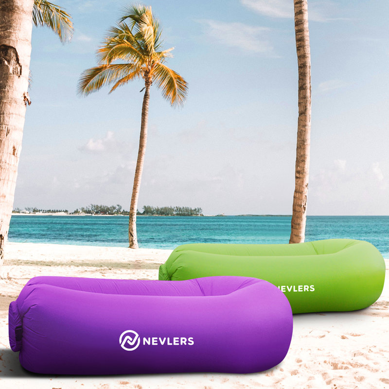 Inflatable Lounger Great for Camping and Hikes with Attached Travel Bag Camping Chair