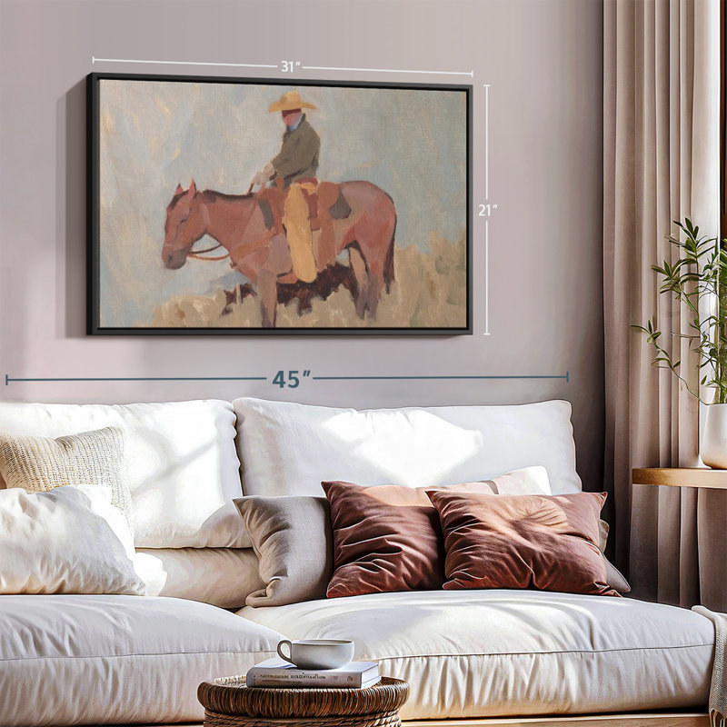 Animal «Ranch Hand II», reproduction sur toile, H 21 po x l 31 po