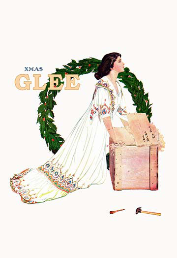 Affiche rétro phillips glee par c. coles, H 66 po x l 44 po x P 1,5 po