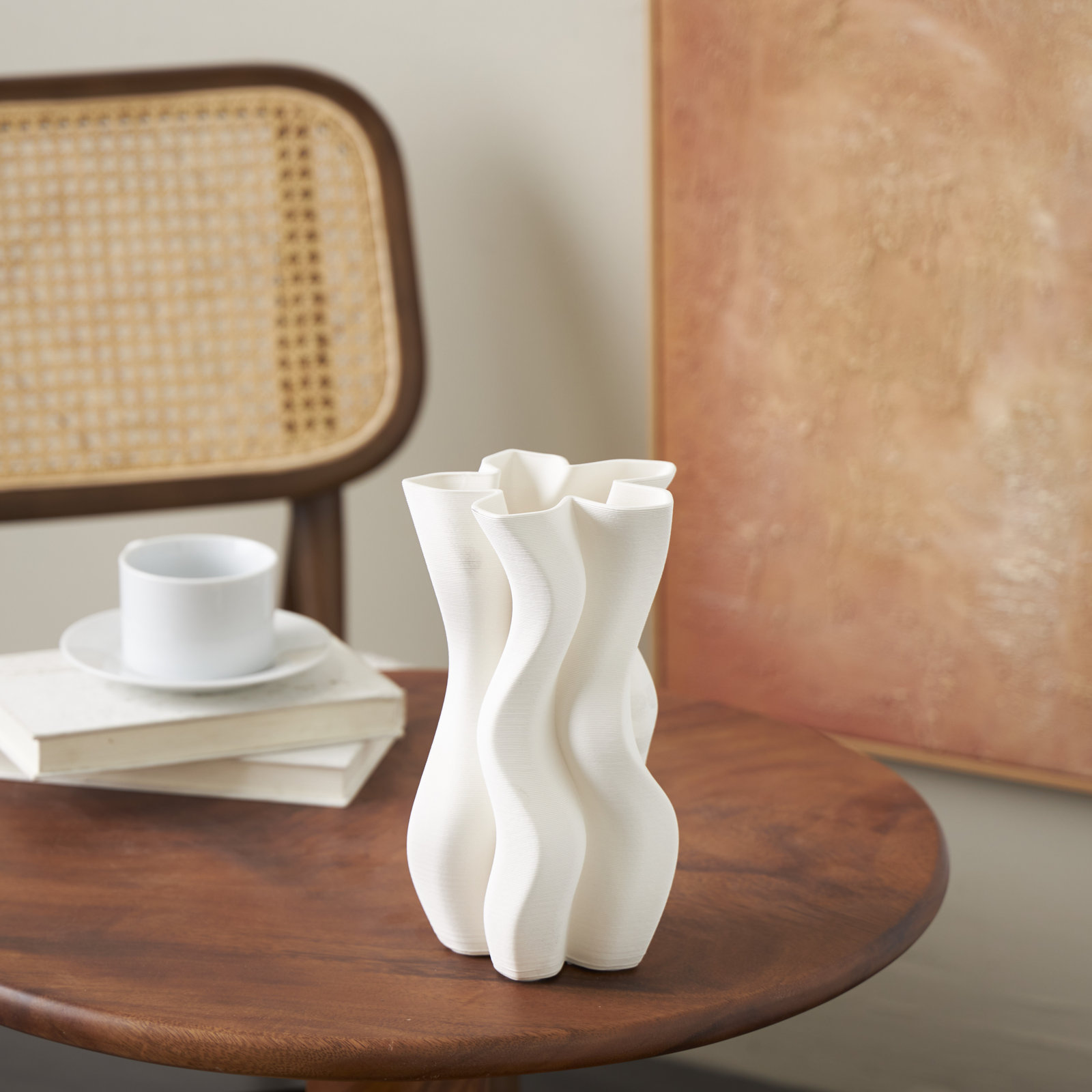 Bowers Iron Table Vase, 9.8" H x 5.35" W x 5.35" D