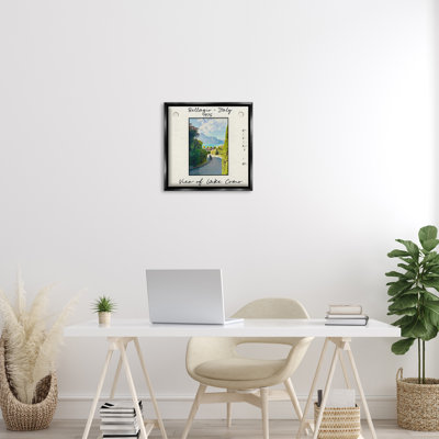 Italy Travel Vintage Photo Floating Frame, design by Val Rhodes