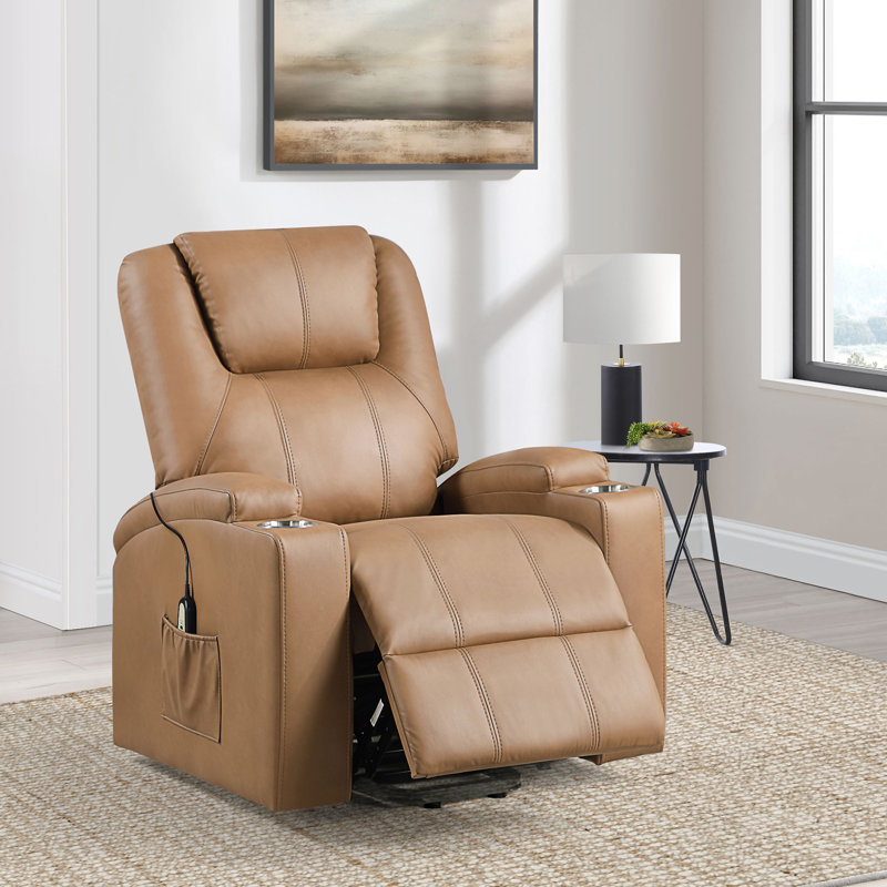 Fauteuil inclinable de massage Macklin, Chameau