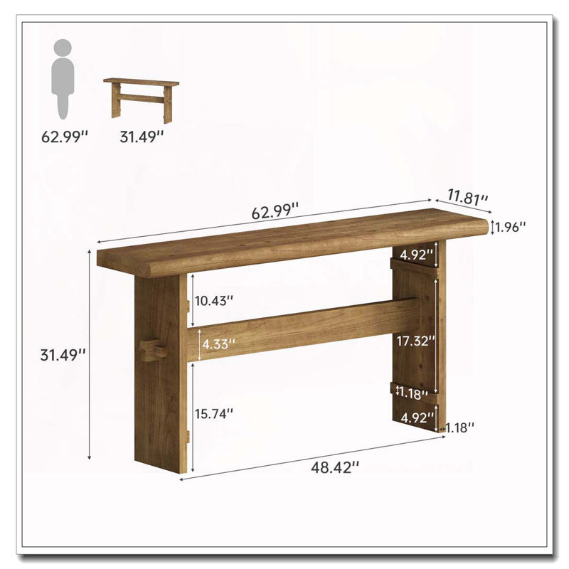 Console durable, table de canapé