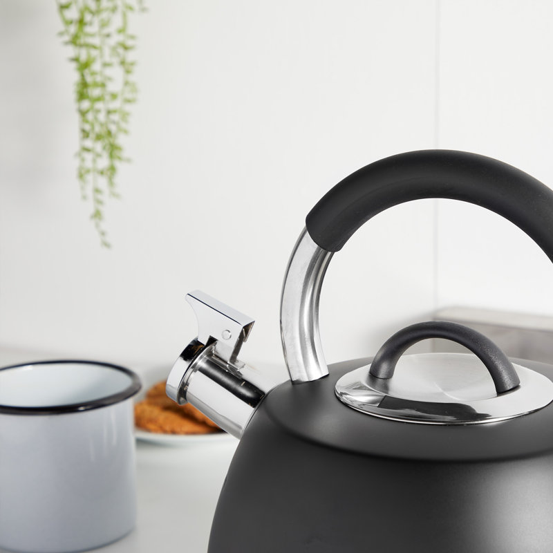 VonShef 2.5L Stainless Steel Whistling Stovetop Tea Kettle