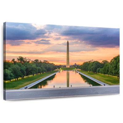 Monument de Washington au coucher du soleil