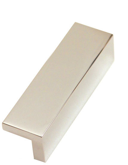 Tap Pull Finger Pull, Polished Nickel, 4"