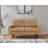 Faux Leather Square Arm Loveseat-81892254-118588785