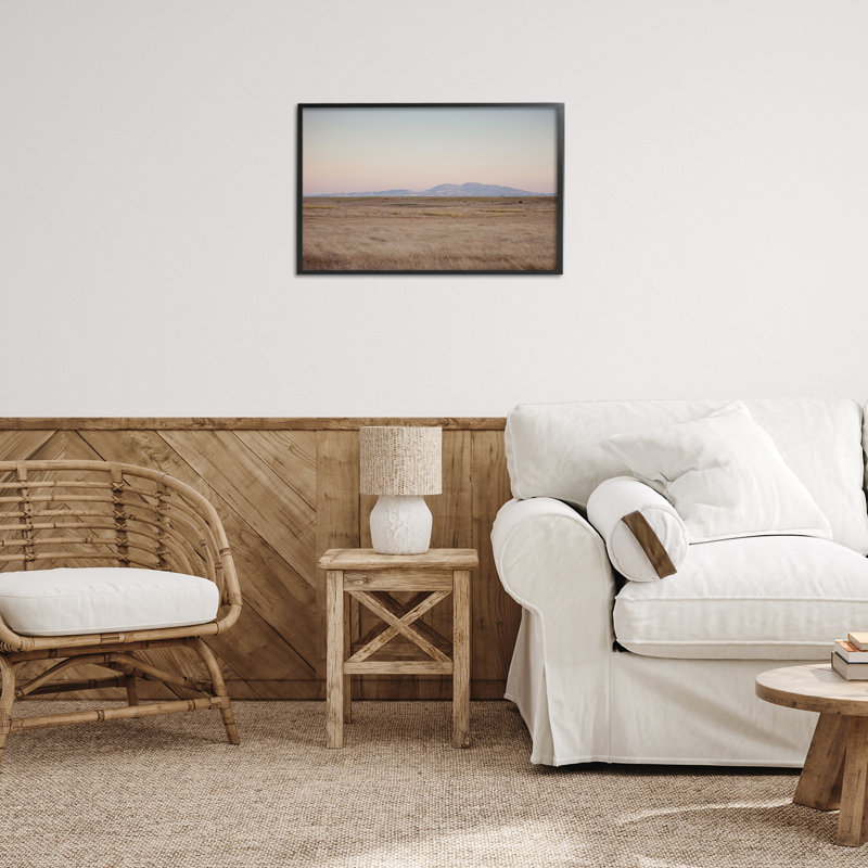 «Grizzly Island View», art de la giclée encadrée par Crystal Lynn Collins, 16'' H x 24'' W, Giclée encadrée noir minuit