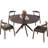 47.2" Solid Wood Round Dining Kitchen Table