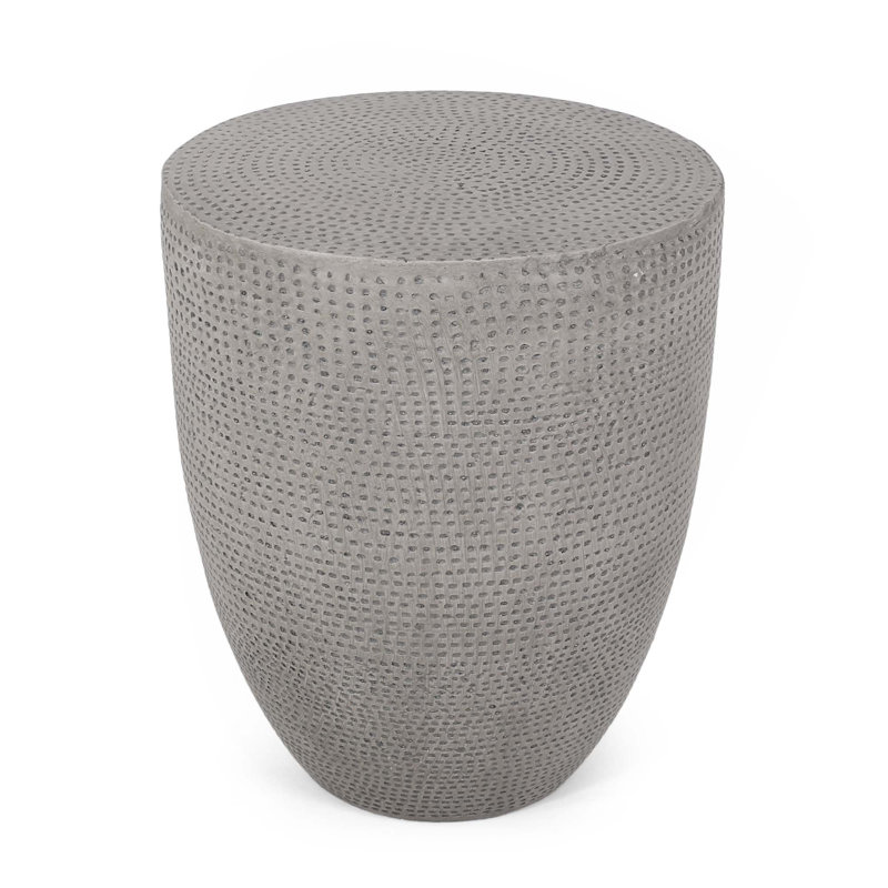 Outdoor Lightweight Concrete Side Table