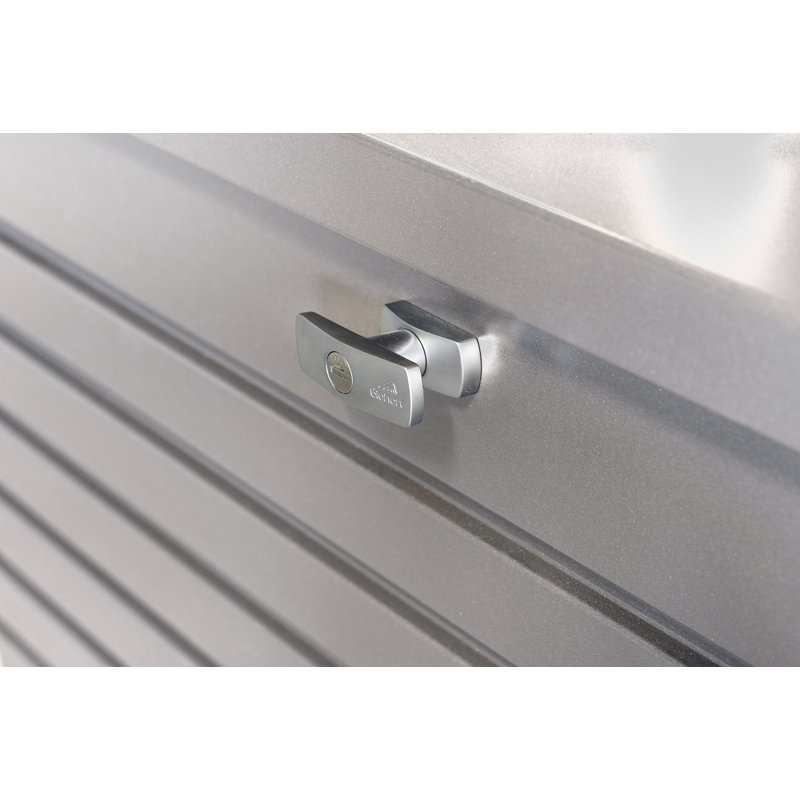 Coffre de terrasse en métal galvanisé avec verrou et fermeture hydraulique à fermeture en douceur et à fermeture en douceur de L 39,7 po x l 18,1 po x H 24 po Bioorts LeisureTime 51