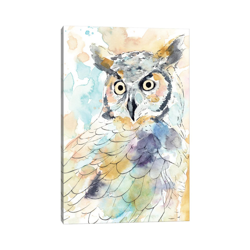 Owl Majestic II by Annie Warren - Wrapped Canvas Gallery-Wrapped Canvas Giclée, 66.04 cm H x 45.72 cm W x 1.91 cm D