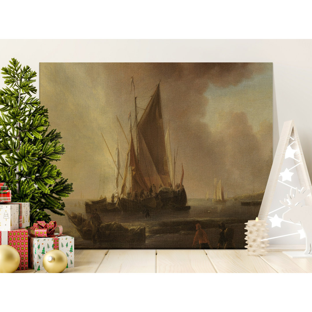Sailing Ships Canvas Wall Art, Nautical Maritime Scene, Gallery Wrapped Canvas Print, Ready to Hang, Coastal DvÉ¬©cor, Archival Quality
