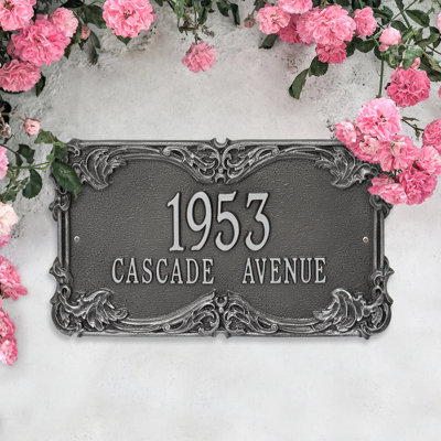 Signature Series 2-Line Wall Address Plaque