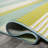 Aliyaah Gradient Ticking Striped Green/Blue Rug-1532893414