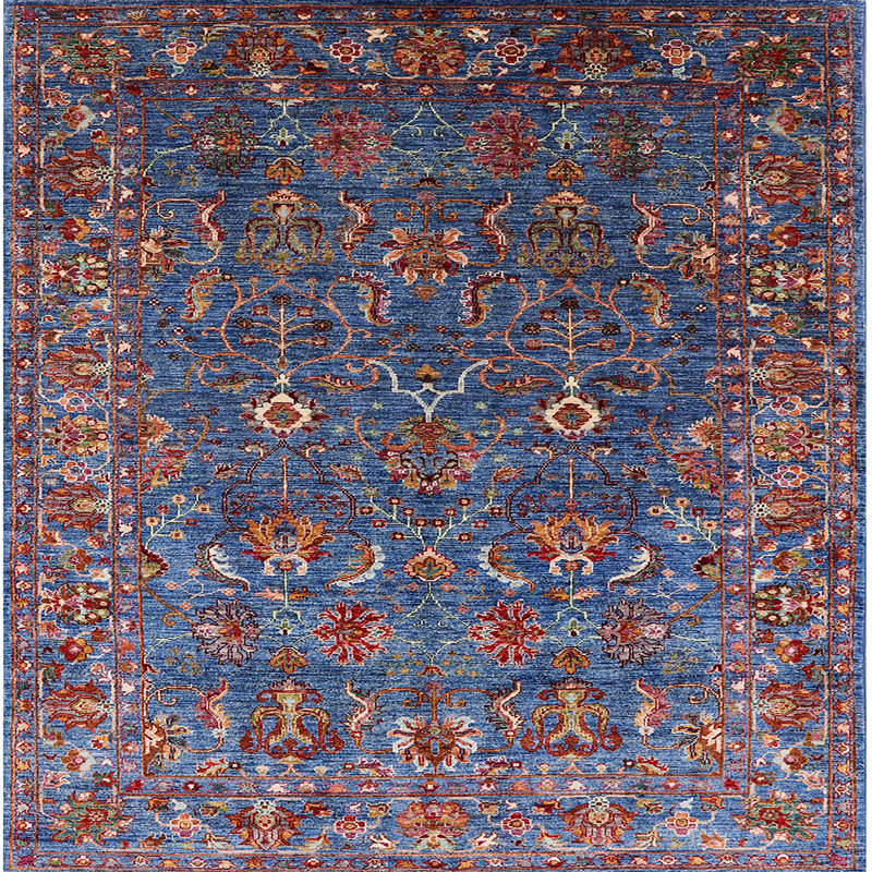 Floral Indoor Rug, Square 8'