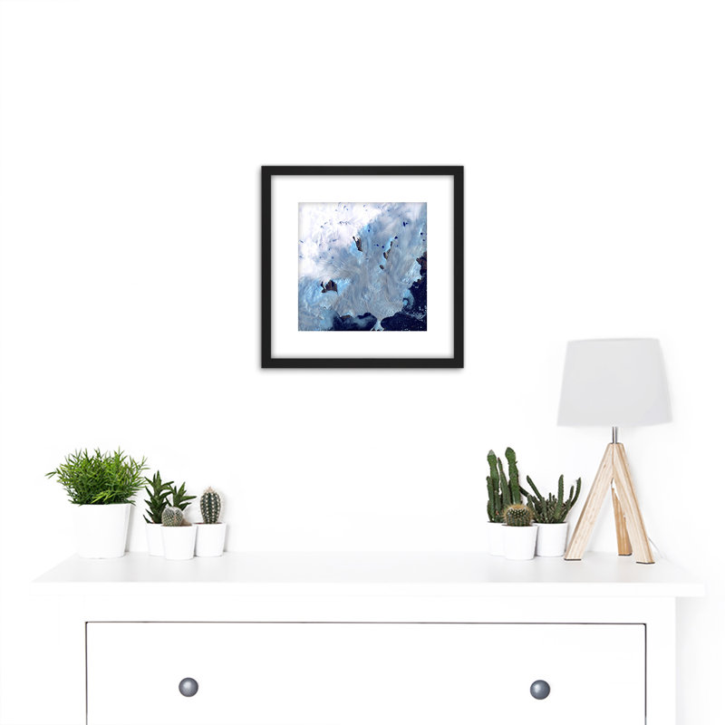 Abstract Snow Mountains Ocean - Single Picture Frame Painting