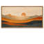 Très grand art mural encadré sur toile, montagnes et coucher de soleil, impressions sur toile pour chambre à coucher, salle à manger