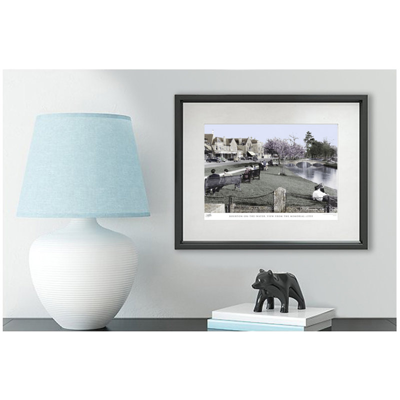 Bourton On The Water, View From The Memorial C1955 by Francis Frith - Single Picture Frame Print, 40cm H x 50cm W x 2.3cm D