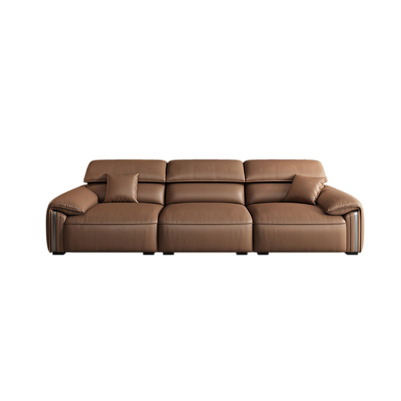 Simple in-line Italian sofa, 33.46" H x 110.23" W x 39.37" D