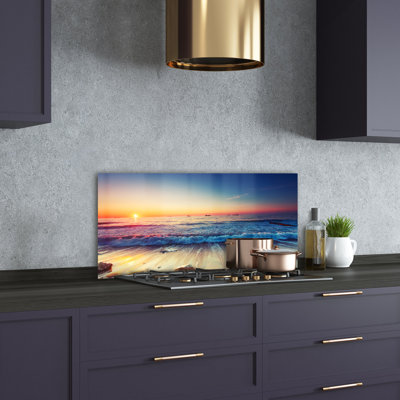 50cm W x 100cm L Glass Peel and Stick Panel