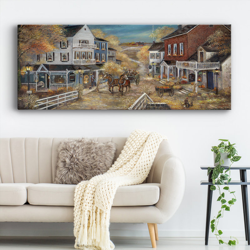 Petit village, H 12 po x l 30 po x P 1,5 po