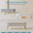 Storage Bench 43.5" Linen Fabric Upholstered Entryway Bench-1384957437