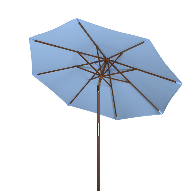 Parasol de marché 9 pi Aldan, Bleu pastel