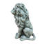 Ornement de lion accroupi, en oxyde de magnésium, idéal comme sculpture décorative extérieure de style rustique pour votre pelouse ou votre terrasse.