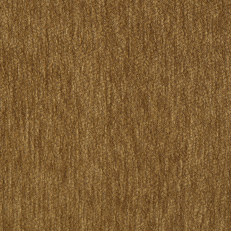 Causeuse en chenille brune avec 2 coussins