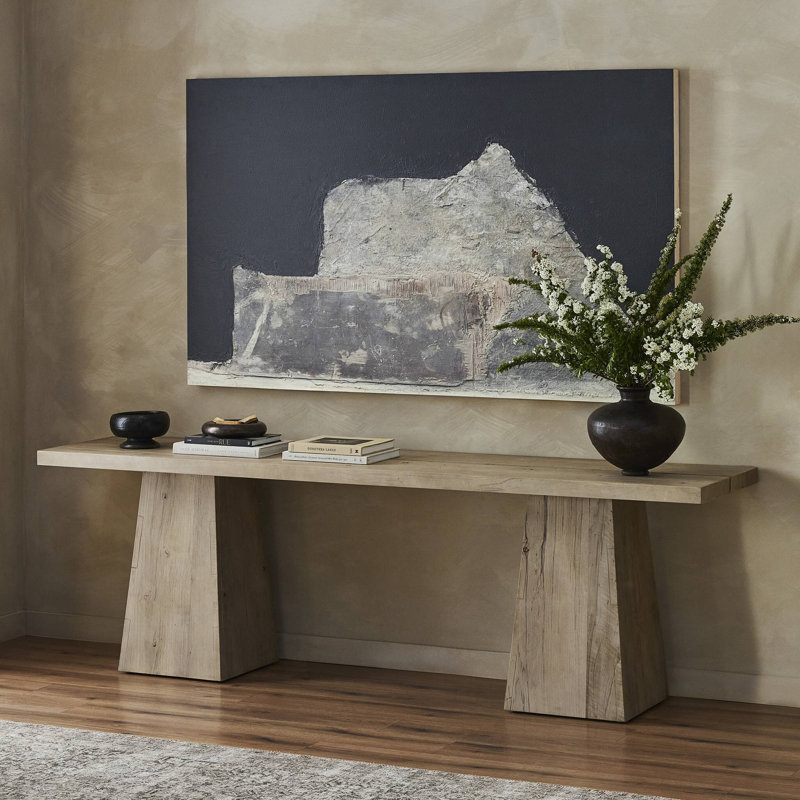 Atlas 94'' W Console Table, Smoked Alder