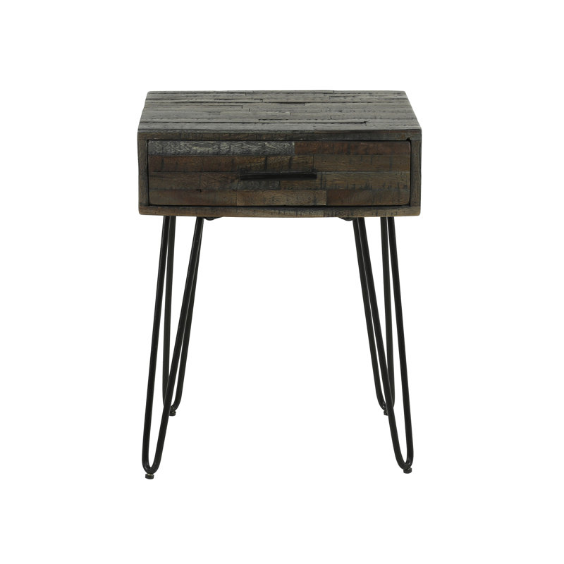 Permenter 45cm W Steel Bedside Table