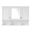 Armoire à pharmacie à miroir 41 pouces avec tablettes ouvertes-1004941247