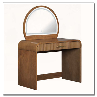 Coiffeuse 39 "avec miroir et écran tactile, coiffeuse avec tiroir pour chambre à coucher